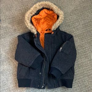 Boys GAP dark grey peacoat